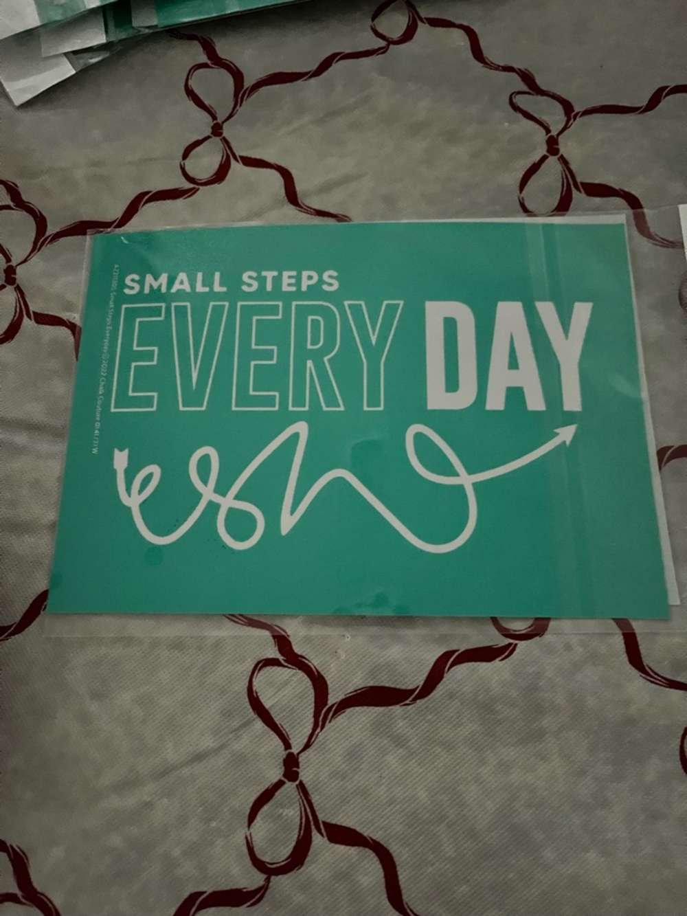 Chalk Couture DYI Motivational Wall Art "Small Steps Every Day" Transfer
